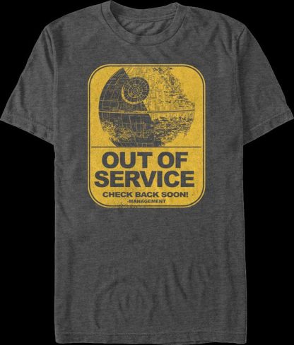 Death Star Out Of Service Star Wars T-Shirt