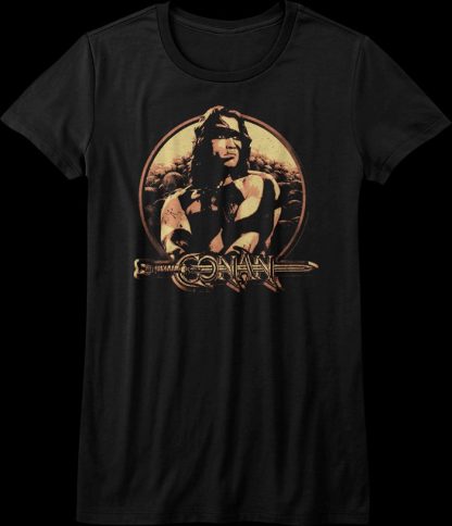 Ladies Distressed Conan The Barbarian Shirt