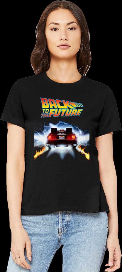 Womens OUTATIME DeLorean Back To The Future Shirt