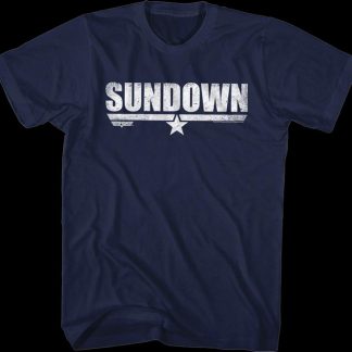 Distressed Sundown Top Gun T-Shirt