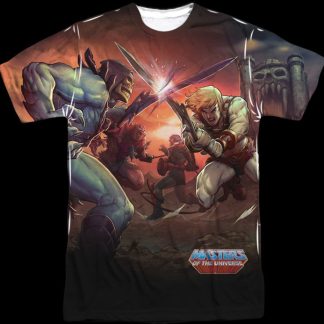 He-Man and Skeletor Battle Sublimation Shirt