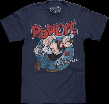 Vintage I Yam What I Yam Popeye T-Shirt