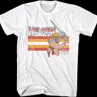 He-Man Retro Stripes Masters of the Universe T-Shirt