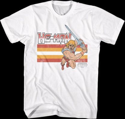 He-Man Retro Stripes Masters of the Universe T-Shirt