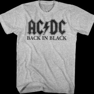 Vintage Back In Black ACDC Shirt