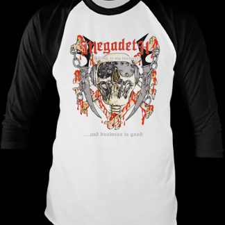 Killing Is My Business Megadeth Raglan Baseball Shirt