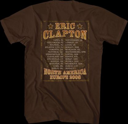2008 Tour Eric Clapton T-Shirt - Image 2