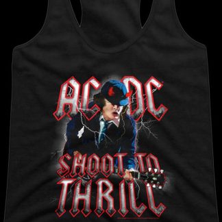Ladies ACDC Shoot To Thrill Racerback Tank Top