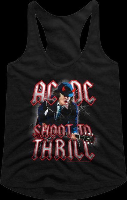 Ladies ACDC Shoot To Thrill Racerback Tank Top