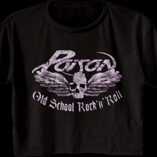 Ladies Old School Rock n Roll Poison Crop Top
