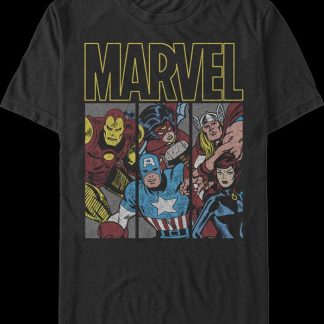 Avengers Panels Marvel Comics T-Shirt