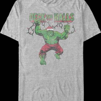 Incredible Hulk Deck The Halls Marvel Comics T-Shirt