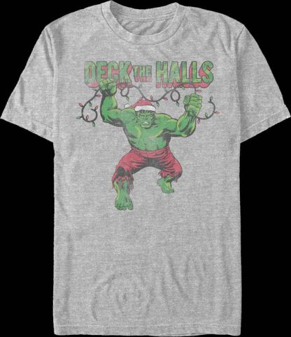 Incredible Hulk Deck The Halls Marvel Comics T-Shirt