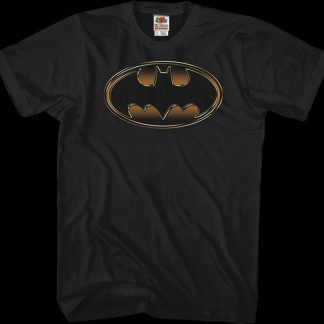 Gold and Black Logo Batman T-Shirt