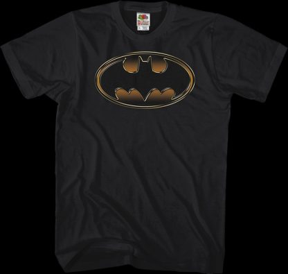 Gold and Black Logo Batman T-Shirt