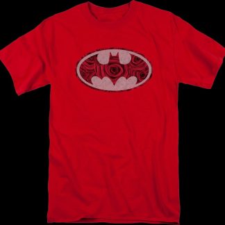 Batman Red Rose Logo DC Comics T-Shirt