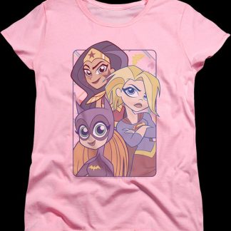 Womens DC Super Hero Girls Batgirl Supergirl Wonder Woman Shirt