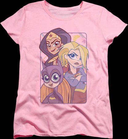 Womens DC Super Hero Girls Batgirl Supergirl Wonder Woman Shirt