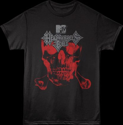 Red Skull Headbangers Ball MTV T-Shirt