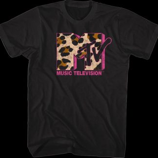Leopard Print Logo MTV Shirt