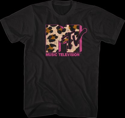 Leopard Print Logo MTV Shirt