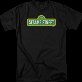 Black Sign Sesame Street T-Shirt
