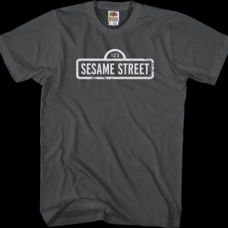 Distressed Sign Sesame Street T-Shirt