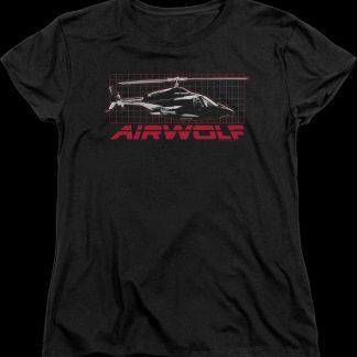 Womens Helicopter Airwolf Shirt