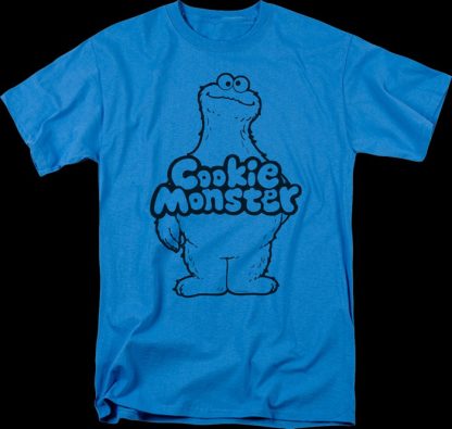 Cookie Monster Sketch Sesame Street T-Shirt