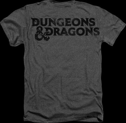 Charcoal Big Print Logo Dungeons & Dragons T-Shirt - Image 2