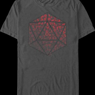 Logos In Rolling Die Dungeons & Dragons T-Shirt