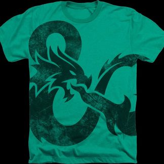 Green Big Print Logo Dungeons & Dragons T-Shirt