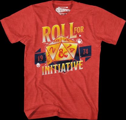 Roll For Initiative 1974 Dungeons & Dragons T-Shirt