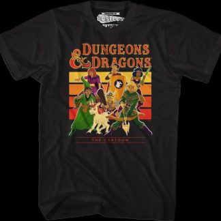 Retro Cartoon Stripes Dungeons & Dragons T-Shirt