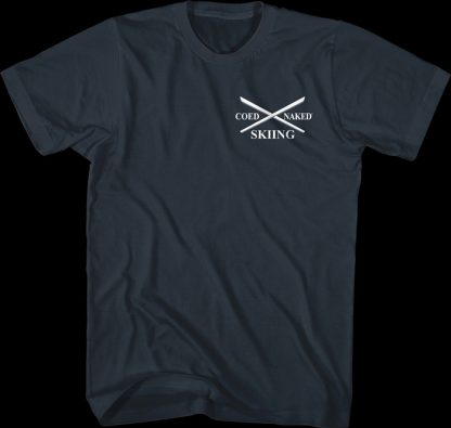 Skiing Coed Naked T-Shirt - Image 2