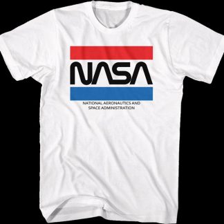 Red White Blue Stripes NASA T-Shirt