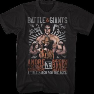 Andre The Giant vs Macho Man Randy Savage T-Shirt