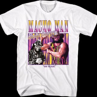 Vintage Oh Yeah Collage Macho Man Randy Savage T-Shirt