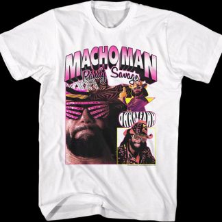 Ohhh Yeahh Collage Macho Man Randy Savage T-Shirt