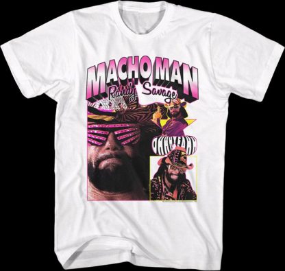 Ohhh Yeahh Collage Macho Man Randy Savage T-Shirt