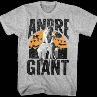 Riding An Elephant Andre The Giant T-Shirt