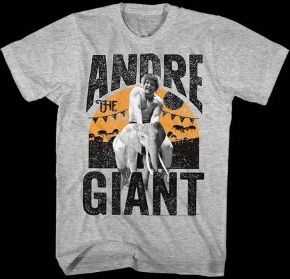 Riding An Elephant Andre The Giant T-Shirt