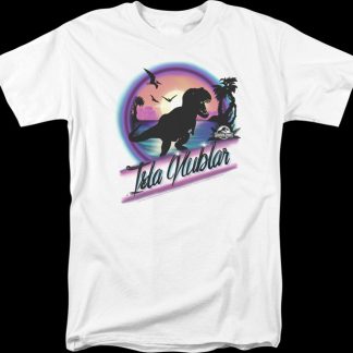 Airbrush Isla Nublar Jurassic Park T-Shirt