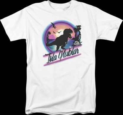 Airbrush Isla Nublar Jurassic Park T-Shirt