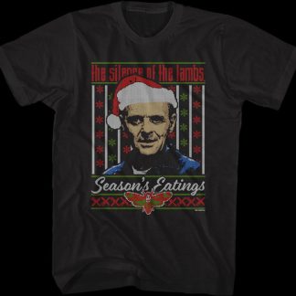 Season's Eatings Faux Ugly Xmas Sweater Silence of the Lambs T-Shirt