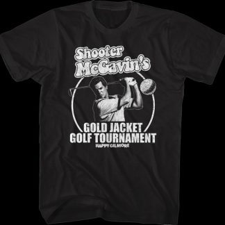 Black & White Shooter McGavin Golf Tournament Happy Gilmore T-Shirt