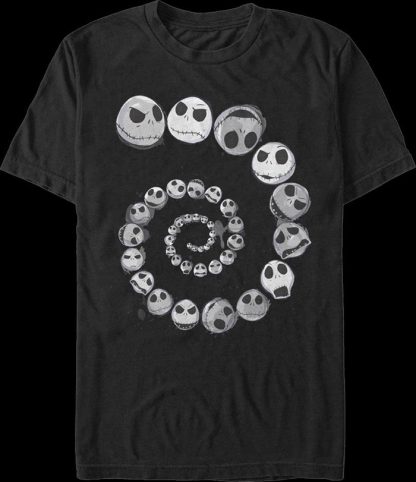 Spiraling Skellington Nightmare Before Christmas T-Shirt