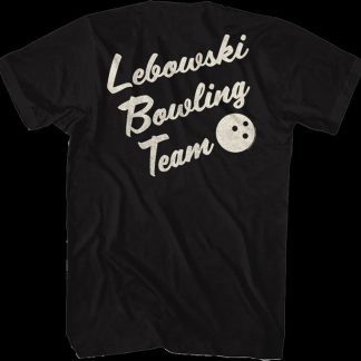 Front & Back Lebowski Bowling Team Big Lebowski T-Shirt