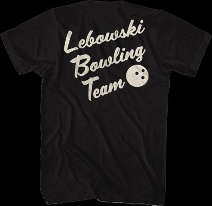 Front & Back Lebowski Bowling Team Big Lebowski T-Shirt