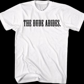 Front & Back The Dude Abides Big Lebowski T-Shirt